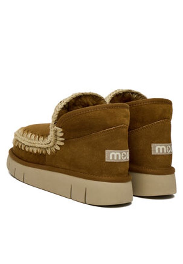 Mou Śniegowce MU.FW531009A Brązowy. Kolor: brązowy. Materiał: skóra, zamsz