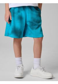 4f - 4F Spodenki dresowe chłopięce - turkusowe 158/164 (12-14 lat). Okazja: na co dzień, na uczelnię. Kolor: turkusowy. Materiał: dresówka. Sezon: lato. Styl: casual #2