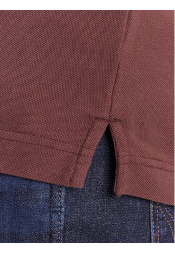 Wrangler Polo 112371508 Brązowy Regular Fit. Typ kołnierza: polo. Kolor: brązowy. Materiał: bawełna