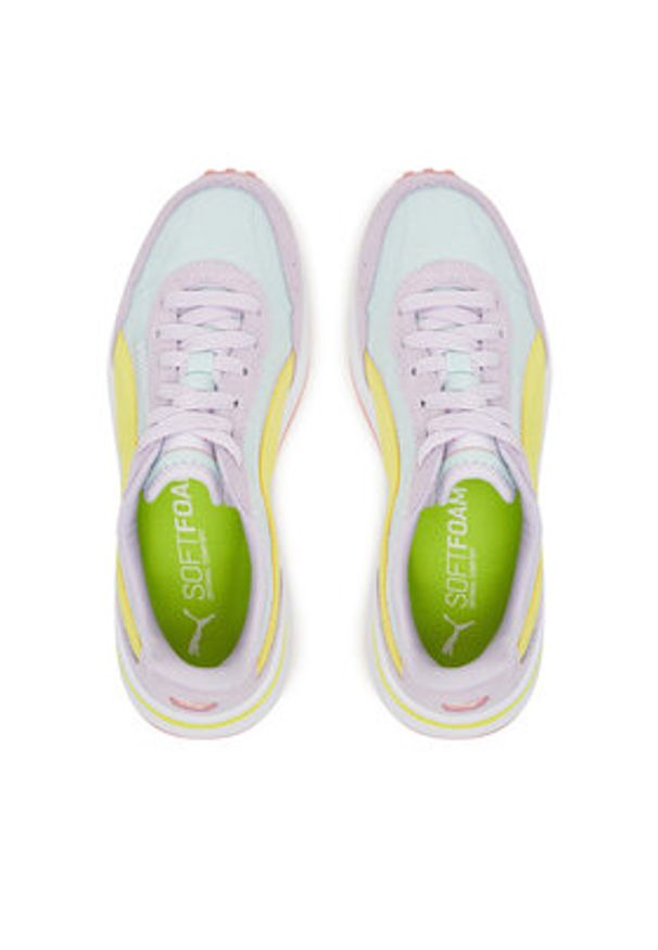 Puma Sneakersy R78 Glance 401623 06 Kolorowy. Materiał: skóra, zamsz. Wzór: kolorowy