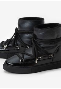 Inuikii - INUIKII GLOSS Śniegowce damskie. Okazja: na co dzień, do pracy, na spacer. Kolor: czarny. Styl: casual #3