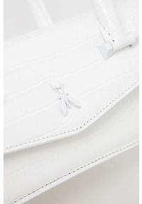 Patrizia Pepe torebka skórzana kolor biały. Kolor: biały. Materiał: skórzane #5