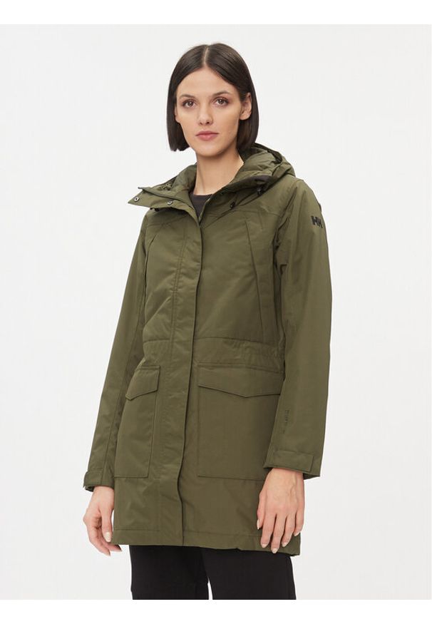 Helly Hansen Parka Frida 53686 Zielony Regular Fit. Kolor: zielony. Materiał: syntetyk