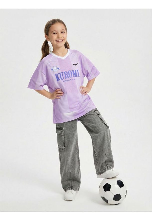 Sinsay - Koszulka z nadrukiem Kuromi - wielobarwny. Wzór: nadruk