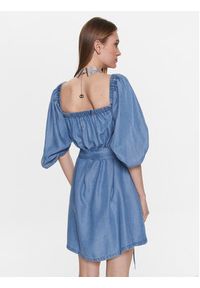 Pinko Sukienka codzienna 100808 A0G5 Niebieski Regular Fit. Okazja: na co dzień. Kolor: niebieski. Materiał: lyocell. Typ sukienki: proste. Styl: casual #5