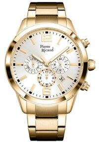 Zegarek męski Pierre Ricaud P97028.1153CH złoty. Kolor: złoty #1
