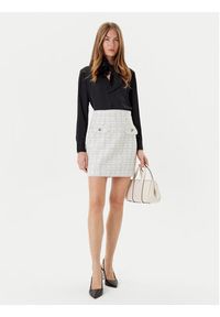 Guess Spódnica mini W5YD15 WHDB2 Biały Regular Fit. Kolor: biały. Materiał: syntetyk