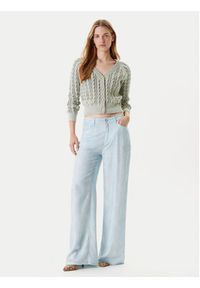 Guess Spodnie materiałowe 176485 Niebieski Slim Fit. Kolor: niebieski. Materiał: syntetyk #3