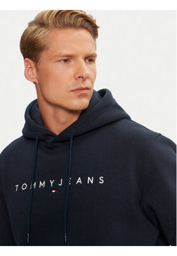 Tommy Jeans Bluza DM0DM20746 Granatowy Regular Fit. Kolor: niebieski. Materiał: bawełna