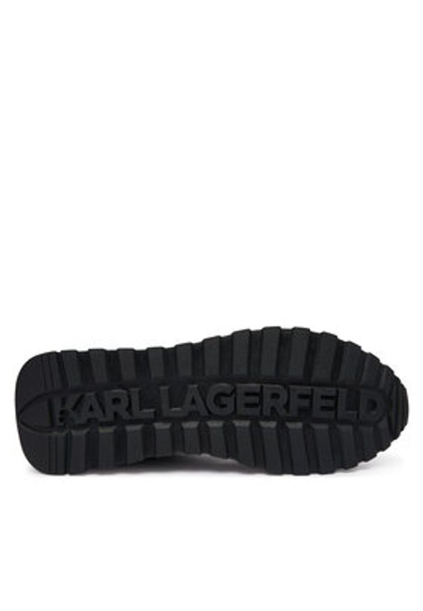 Karl Lagerfeld - KARL LAGERFELD Sneakersy Kairo KL51126A Czarny. Kolor: czarny. Materiał: skóra