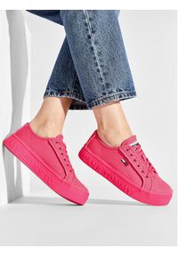 Tommy Jeans Tenisówki Mono Color Flatform EN0EN01823 Różowy. Kolor: różowy. Materiał: materiał #5