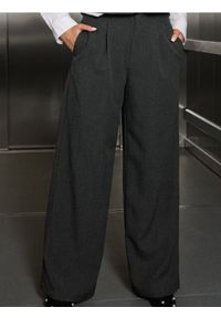 Sinsay - Spodnie wide leg - czarny. Kolor: czarny #1