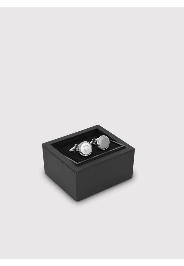 Pako Lorente - PAKO LORENTE – Srebrne spinki do mankietów. Kolor: srebrny