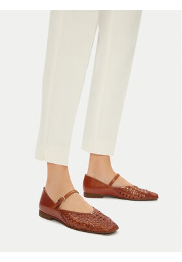 Lasocki Baleriny WI40-12674-01 Brązowy. Kolor: brązowy. Materiał: skóra