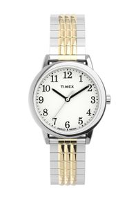 Timex Zegarek damski kolor srebrny. Kolor: srebrny. Materiał: materiał