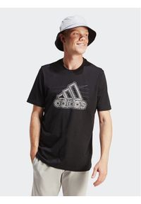 Adidas - adidas T-Shirt Growth Badge Graphic IN6258 Czarny Regular Fit. Kolor: czarny. Materiał: bawełna #1