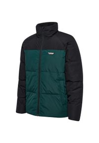 Kurtka puchowa Hummel. Kolor: zielony. Materiał: puch. Sport: outdoor