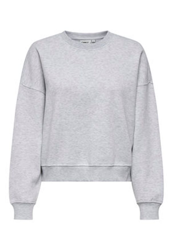 only - ONLY Bluza Best 15338727 Szary Regular Fit. Kolor: szary. Materiał: syntetyk, bawełna