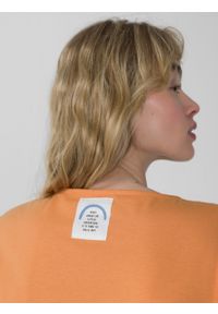 outhorn - T-shirt oversize damski - pomarańczowy. Okazja: na co dzień. Kolor: pomarańczowy. Materiał: bawełna. Styl: casual #8