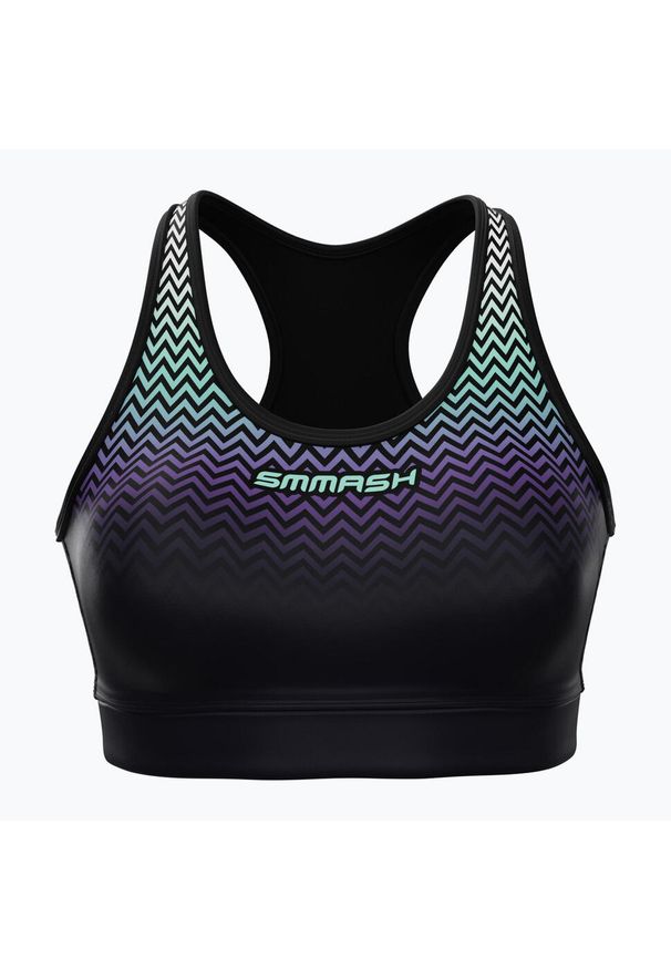Biustonosz fitness SMMASH Magnetic. Kolor: czarny. Sport: fitness
