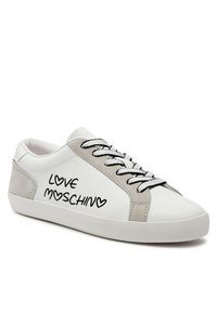 Love Moschino - LOVE MOSCHINO Sneakersy JA15512G0IIAC10A Biały. Kolor: biały