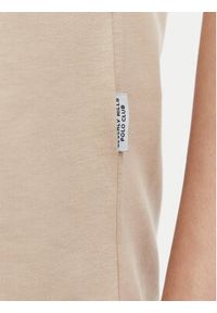 Beverly Hills Polo Club T-Shirt P-SS26W-TS516518 Beżowy Regular Fit. Typ kołnierza: polo. Kolor: beżowy. Materiał: bawełna #2