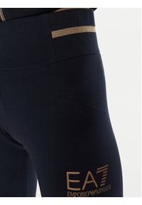 EA7 Emporio Armani Legginsy 8NTP68 TJ01Z 1562 Granatowy Slim Fit. Kolor: niebieski. Materiał: bawełna