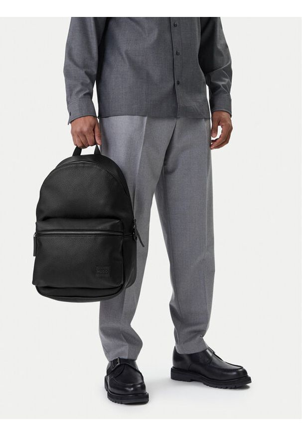 Hugo - HUGO Plecak 50535693 Czarny. Kolor: czarny. Materiał: skóra