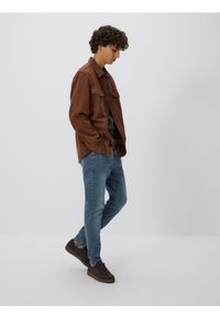 Reserved - Jeansy skinny z efektem sprania - indigo jeans