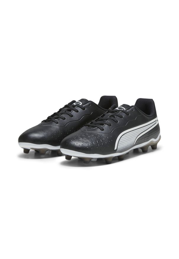 Puma - Młodzieżowe buty piłkarskie FUTURE MATCH FG/AG PUMA Black White. Zapięcie: sznurówki. Kolor: czarny, wielokolorowy, biały. Materiał: syntetyk, materiał. Szerokość cholewki: normalna. Sport: piłka nożna