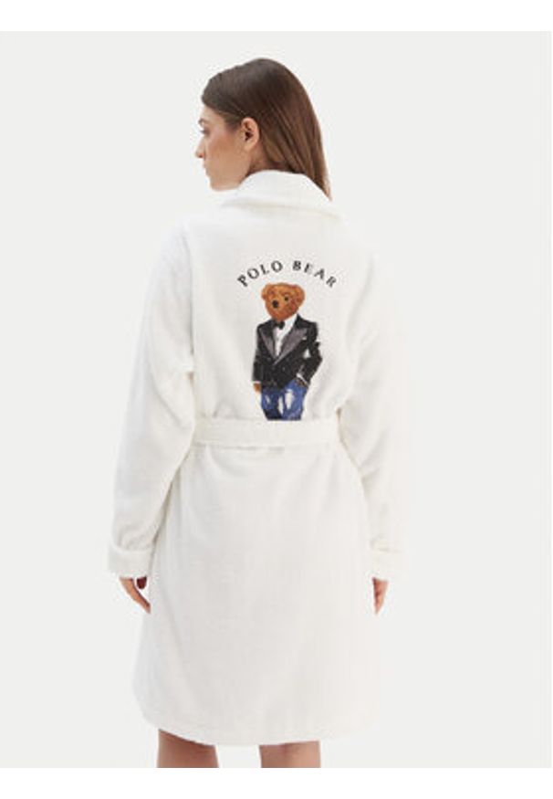 Polo Ralph Lauren Szlafrok 4P0396 Biały. Typ kołnierza: polo. Kolor: biały. Materiał: bawełna