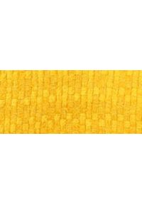 TOP SECRET - żółty płaszcz ze strukturalnej tkaniny. Okazja: do pracy, na co dzień. Kolor: żółty. Materiał: tkanina. Długość rękawa: długi rękaw. Długość: do kolan. Sezon: zima. Styl: casual, elegancki #6
