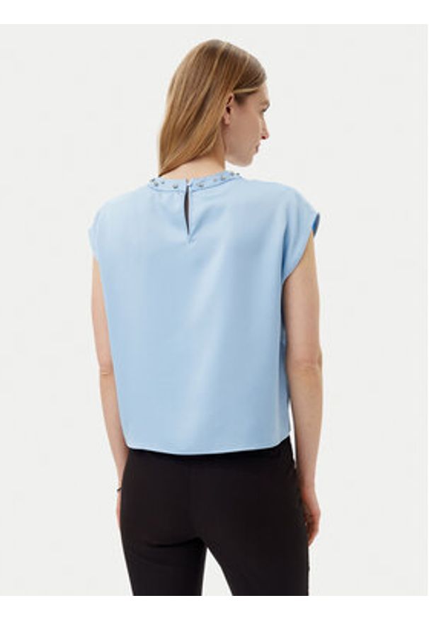 Imperial Bluzka RIC3JBA Niebieski Regular Fit. Kolor: niebieski. Materiał: syntetyk