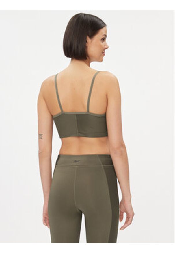 Reebok Top Yoga Performance IM4045 Zielony Fitted Fit. Kolor: zielony. Materiał: syntetyk