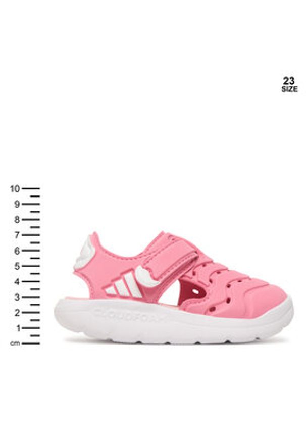 Adidas - adidas Sandały Water Sandal 2 JP9415 Różowy. Kolor: różowy. Materiał: syntetyk