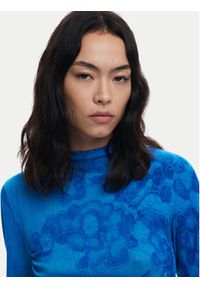 Desigual Golf Ottawa 25WWJF38 Niebieski Regular Fit. Typ kołnierza: golf. Kolor: niebieski. Materiał: syntetyk #6