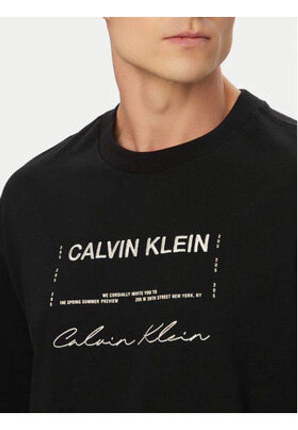 Calvin Klein Jeans T-Shirt LV04RE827G Czarny Regular Fit. Kolor: czarny. Materiał: bawełna