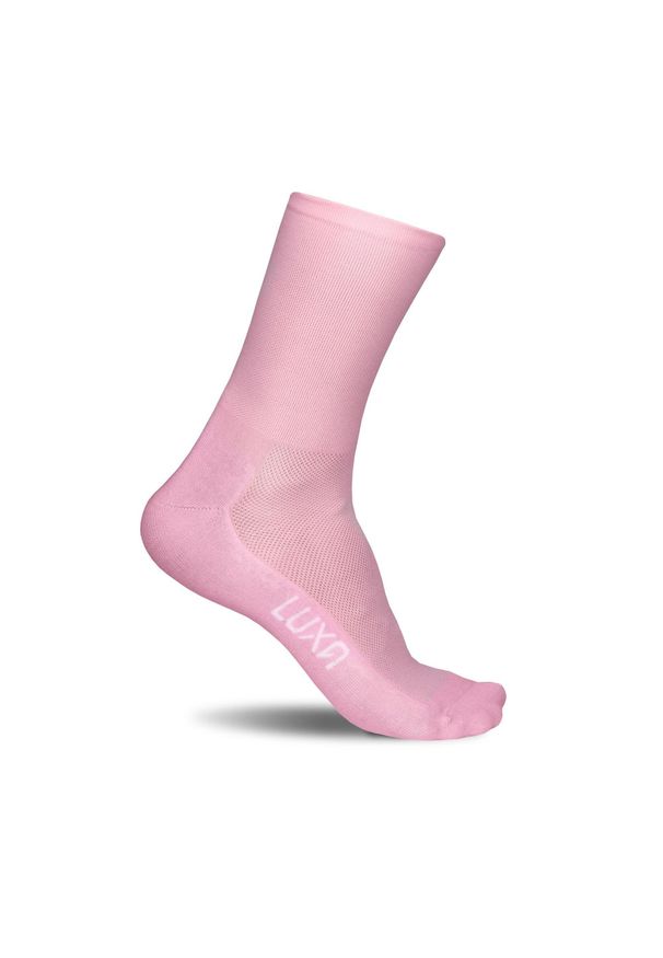 LUXA - Skarpetki Rowerowe Unisex Luxa Classic. Kolor: różowy. Materiał: elastan, poliamid. Sport: kolarstwo