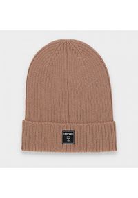 outhorn - Czapka beanie męska. Materiał: poliester, dzianina. Wzór: aplikacja. Styl: klasyczny #2