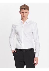 BOSS - Boss Koszula 50470583 Biały Slim Fit. Kolor: biały. Materiał: bawełna
