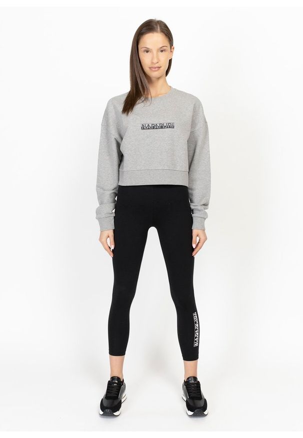 Bluza damska Napapijri Box Cropped (NP0A4FJS1601). Kolor: szary