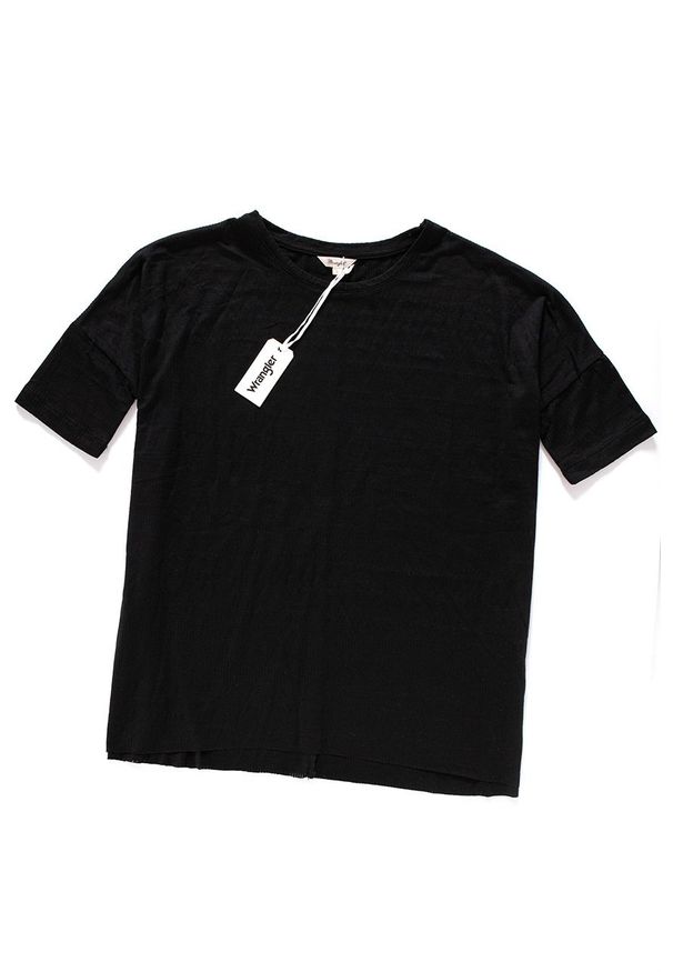 Wrangler - WRANGLER T SHIRT DAMSKI PATTERN TEE BLACK W7328E301