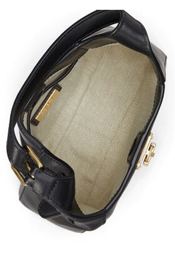 Lauren Ralph Lauren - LAUREN RALPH LAUREN Torebka 431966750001 Czarny. Kolor: czarny. Materiał: skórzane
