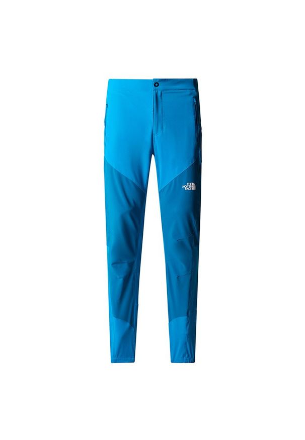 Spodnie The North Face Felik 0A825WWIV1 - niebieskie. Kolor: niebieski. Materiał: materiał, poliester, elastan. Sport: turystyka piesza