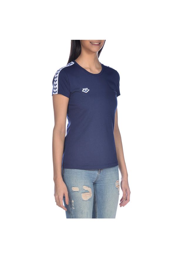 Koszulka damska Arena T-Shirt Team Icons. Kolor: biały, wielokolorowy, niebieski