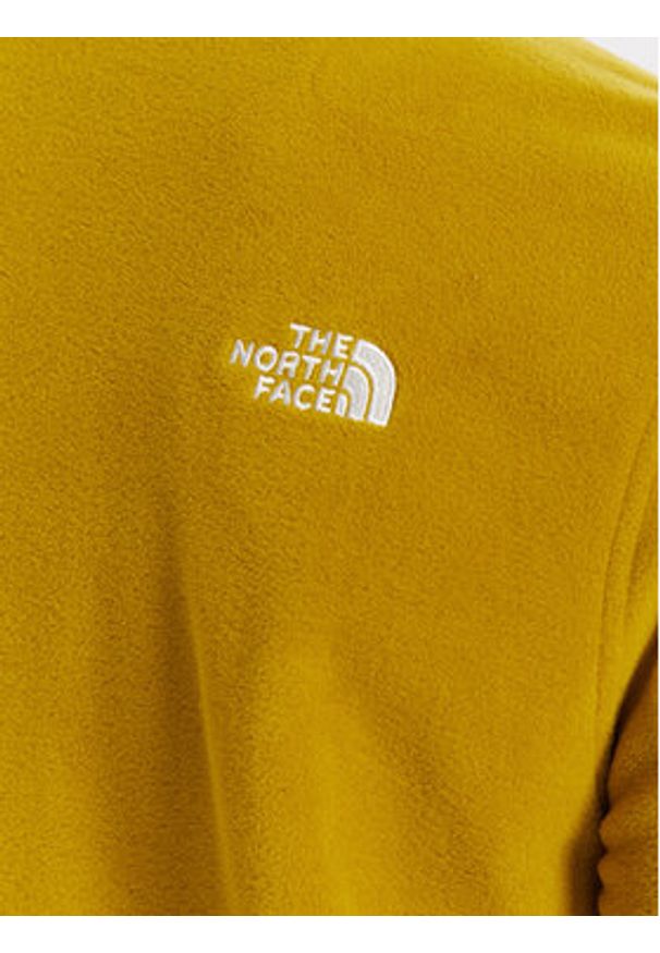 The North Face Polar Glacier NF0A8D0Q Żółty Regular Fit. Kolor: żółty. Materiał: syntetyk