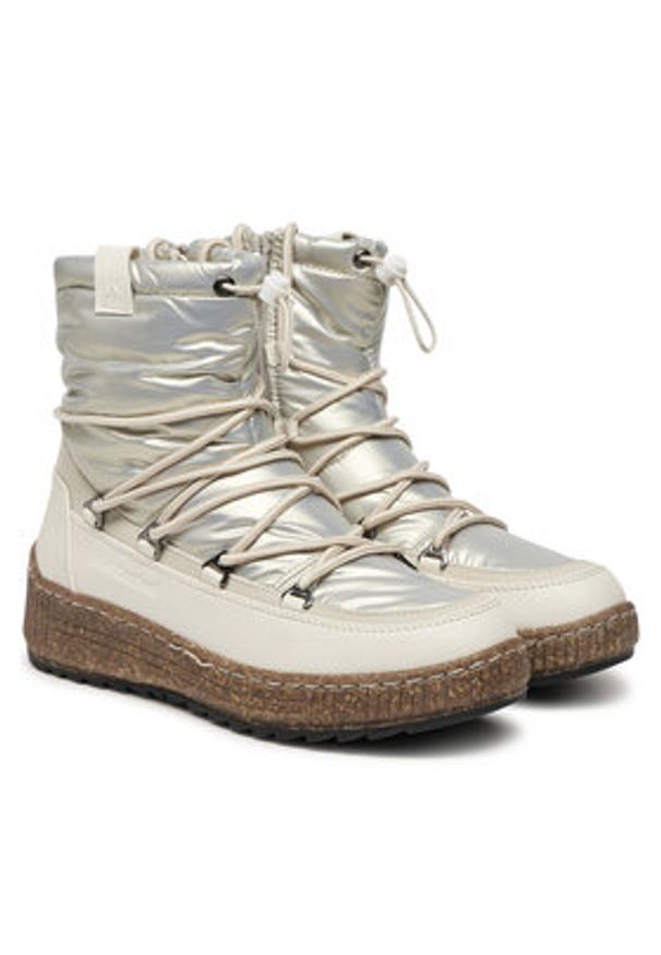 Kimberfeel Śniegowce Vera Écru. Materiał: skóra