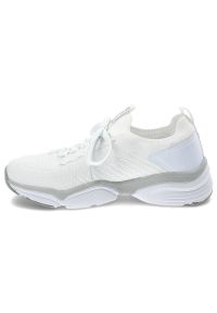 Big-Star - Białe Sneakersy Big Star Modne Buty Damskie. Okazja: na uczelnię, do pracy. Kolor: biały. Materiał: materiał. Szerokość cholewki: normalna #3