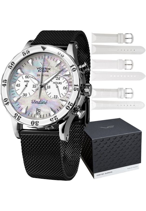 Zegarek damski Vostok Europe VK64-515A671BB czarny. Kolor: czarny