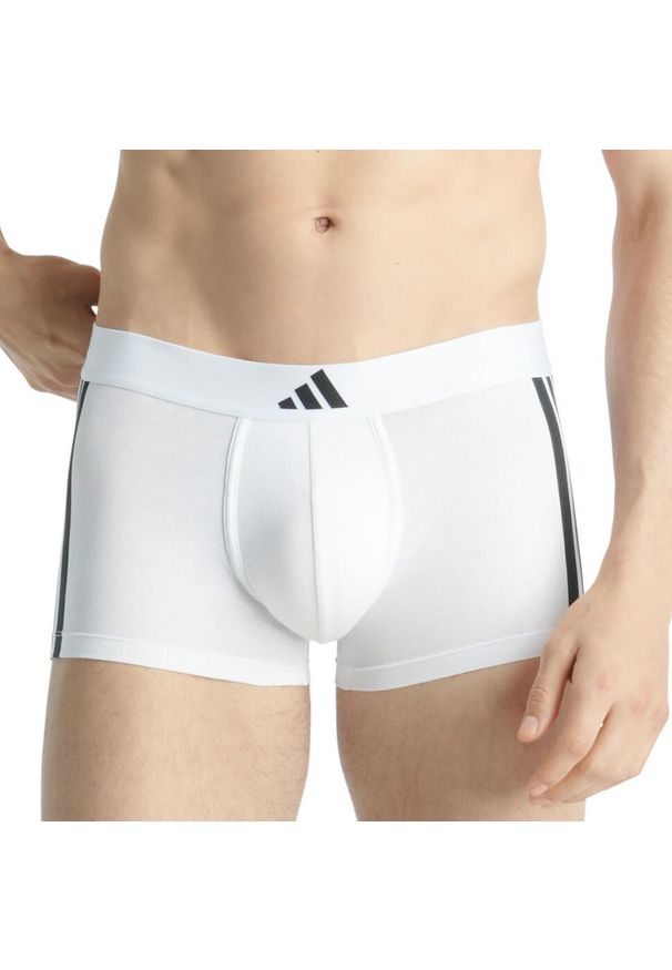 Adidas - Bokserki Active Flex Cotton 3 Stripes 4 pak. Kolor: wielokolorowy. Materiał: bawełna, elastan